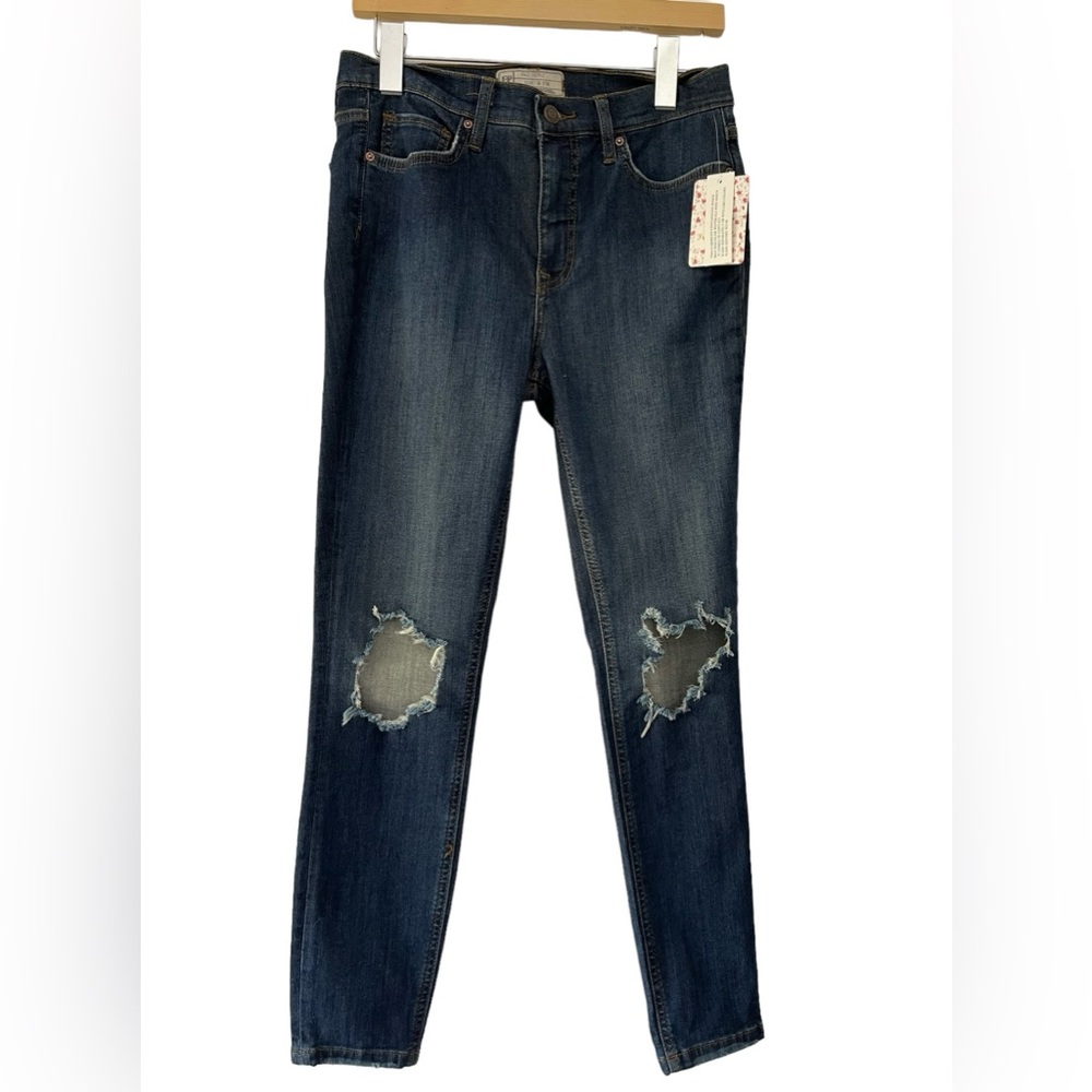 Free People Dark Blue Denim